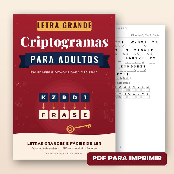 Capa do produto Criptogramas para Adultos