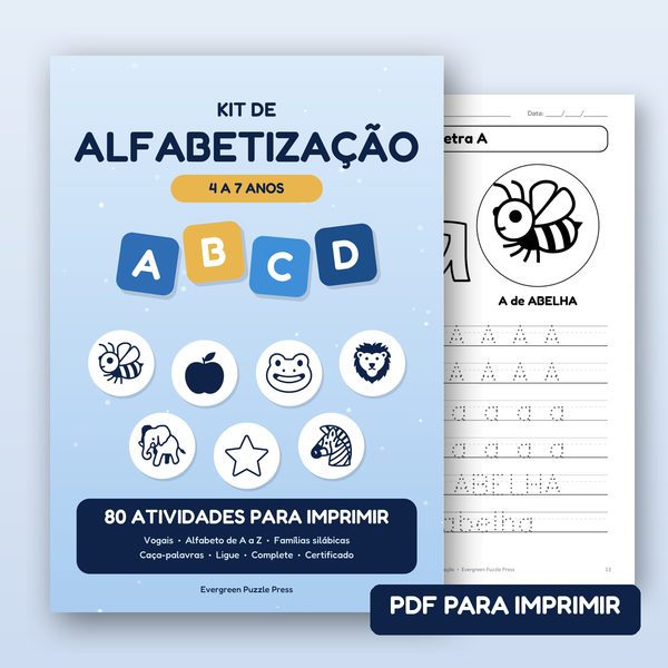 Capa do produto Kit de Alfabetização